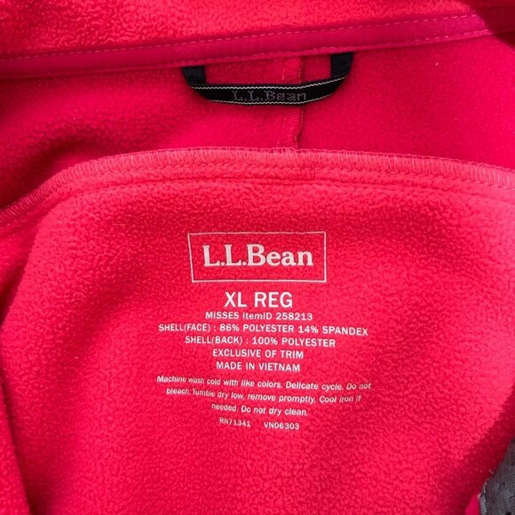 Classic LL Bean Women's Jacket, Red (Size XL), SKU 17 - Picture 3 of 3